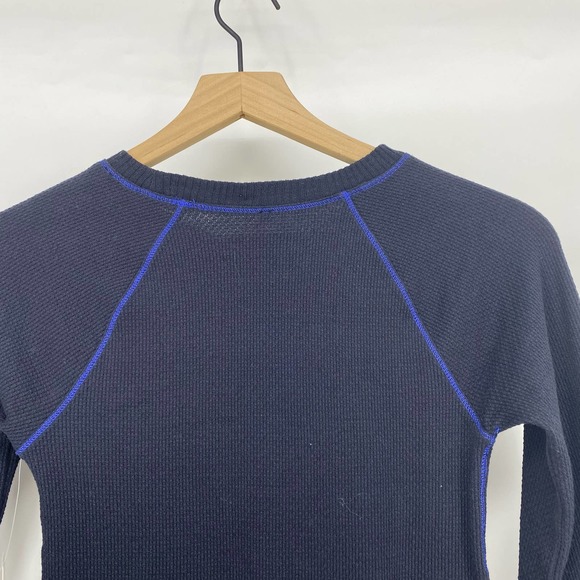 Free People In The Mix Cuff Tee Black Combo X-Small Thermal - Picture 8 of 9